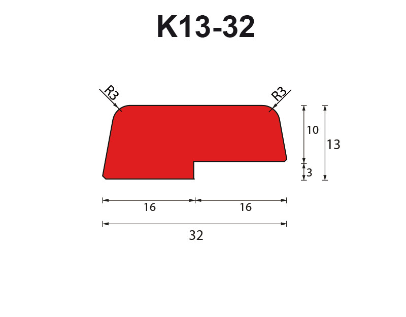 Opdeklat Red Grandis FSC® 100% K13-32