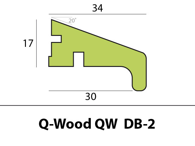 Qwood onderlat QW DB-2